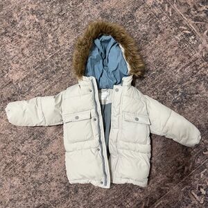 Zara Beige Jacket with Hood